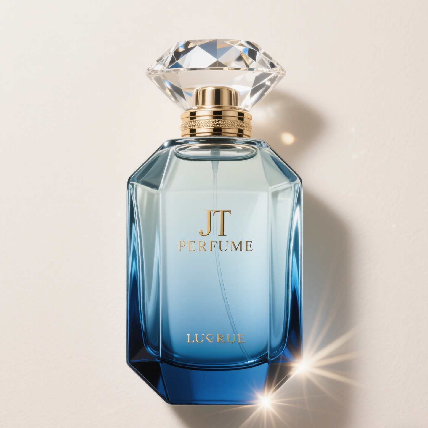 Colored and frosted custom glass perfume bottle with UV coating and hot-stamping decoration -- wholesale ODM