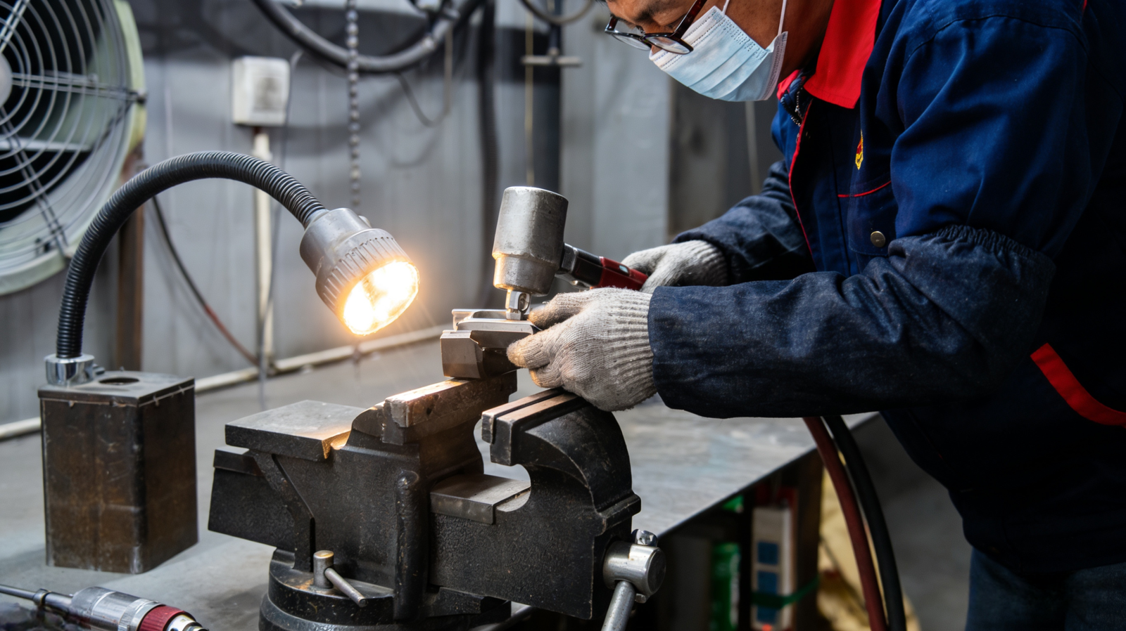 Mold polishing station for mirror-finish cavity surfaces