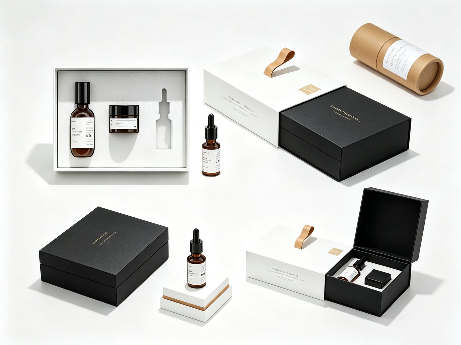 Custom folding carton boxes with UV spot coating for a US cosmetic brand