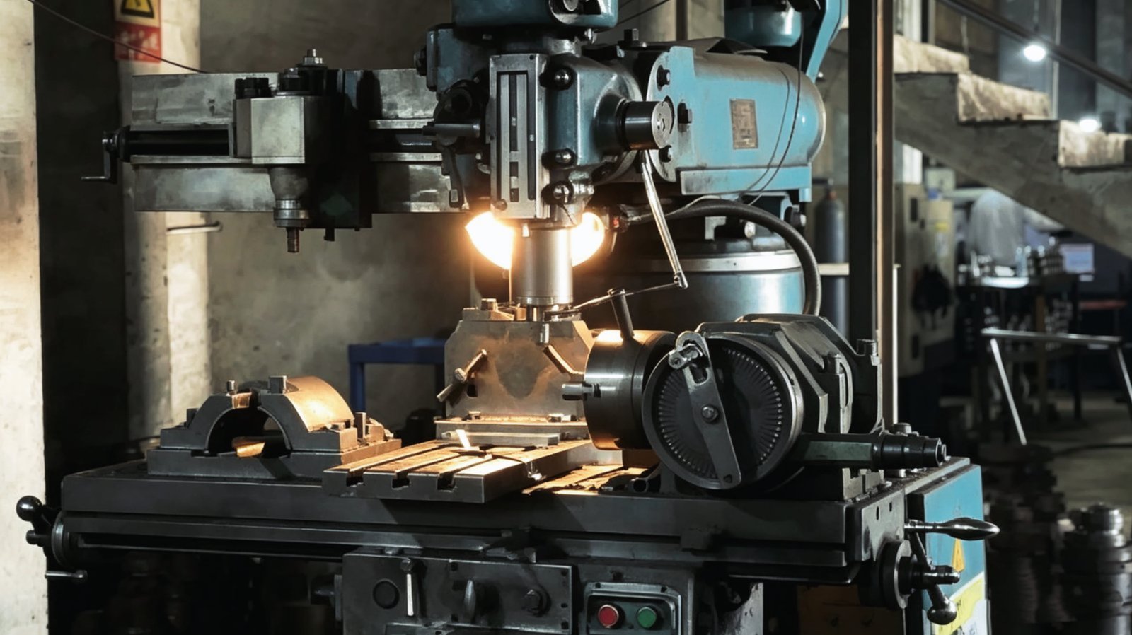 CNC machining of glass bottle mold cavity from cast iron block