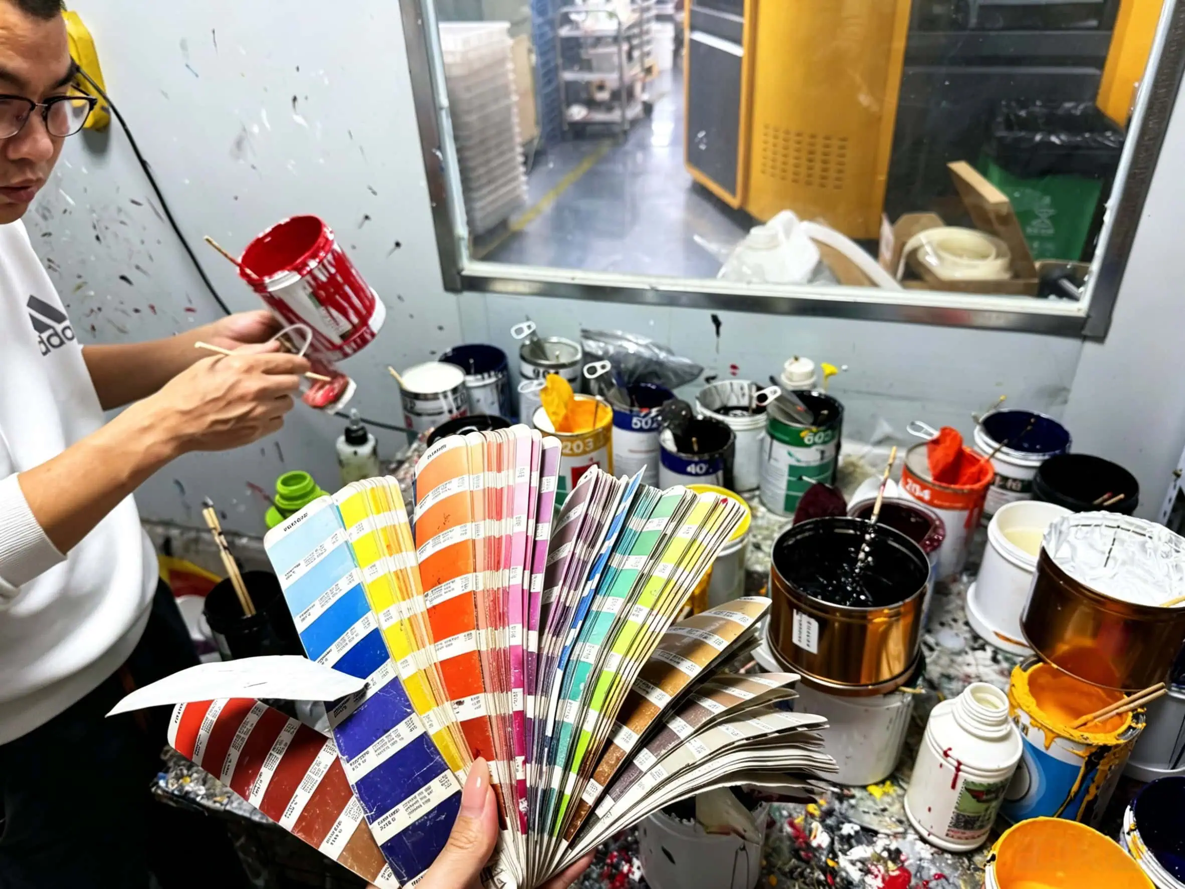 A collection of perfume bottles with different finishes like frosting, color spray, and hot stamping