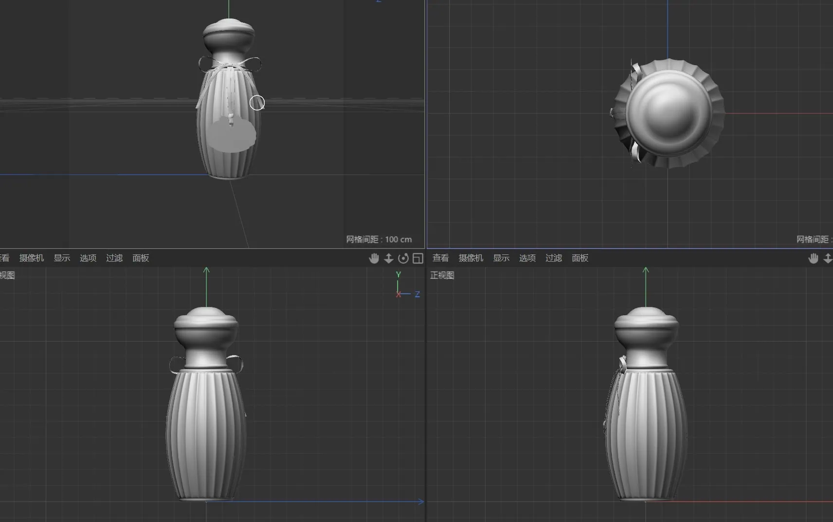 3D CAD modeling of glass bottle mold assembly