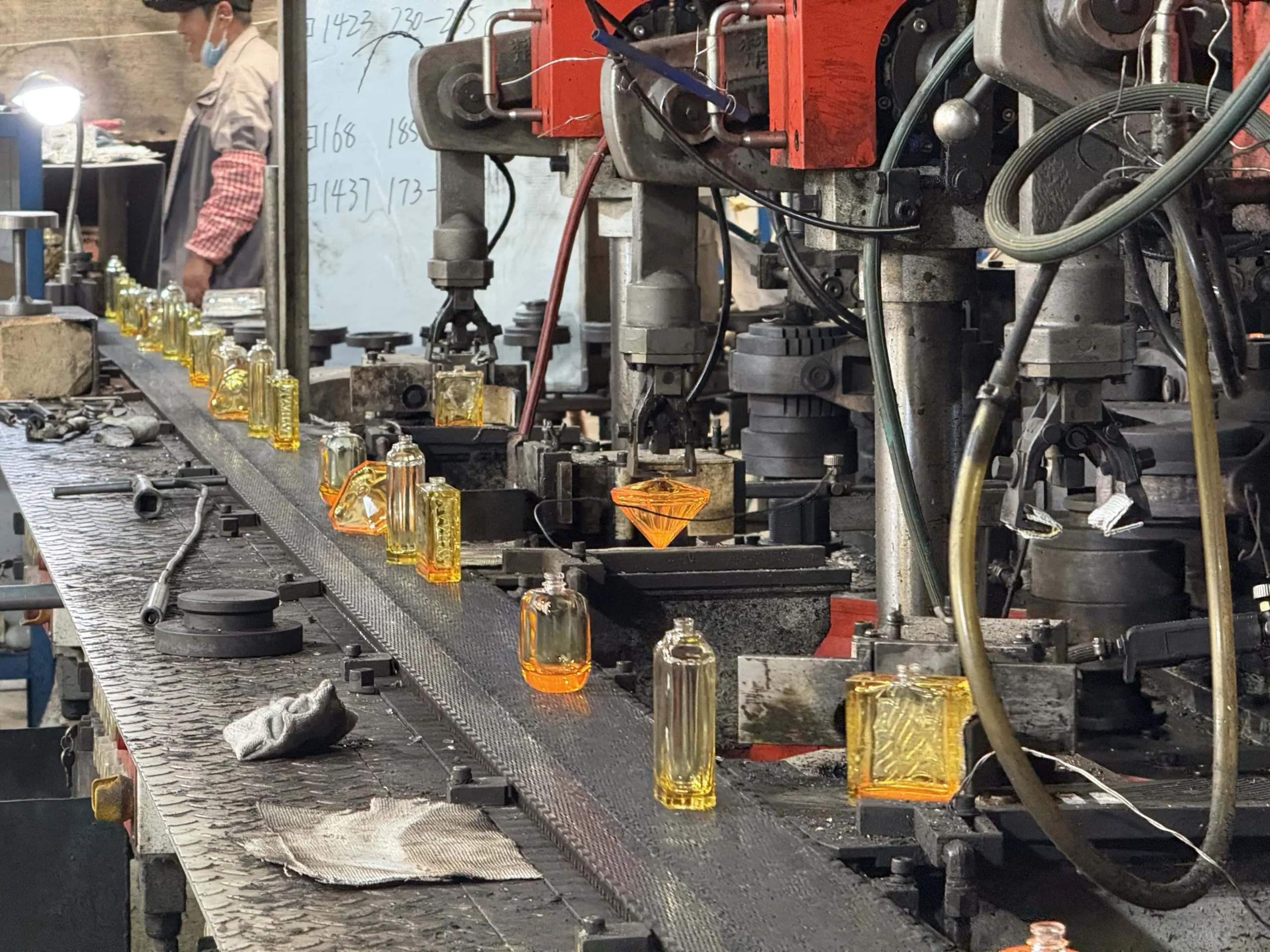 Luxury perfume glass bottles manufacturing facility
