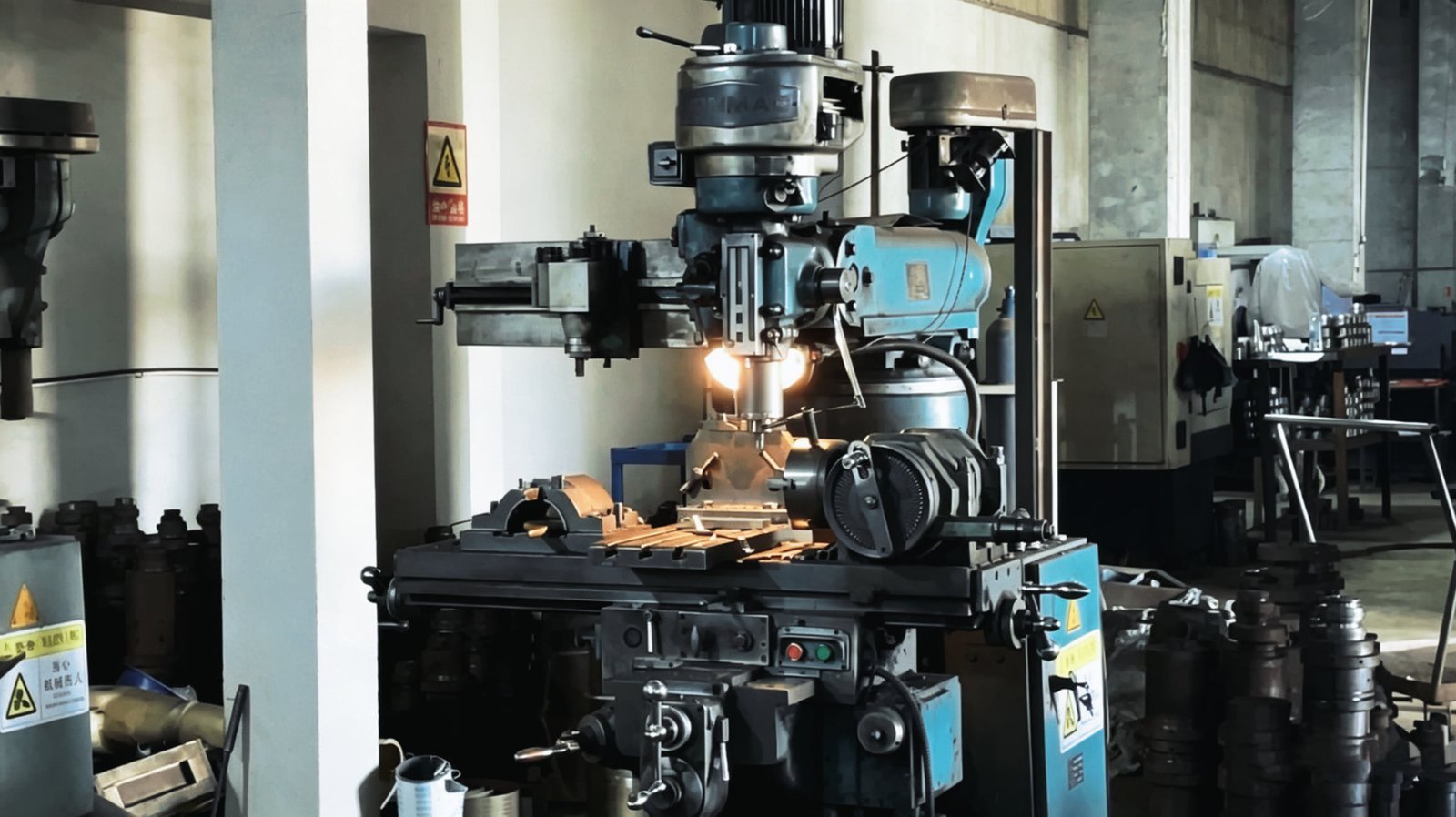 CNC machining center in our glass mold workshop