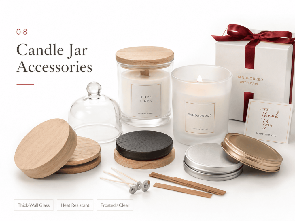 Custom Glass Candle Jars for Scented Candle Brands