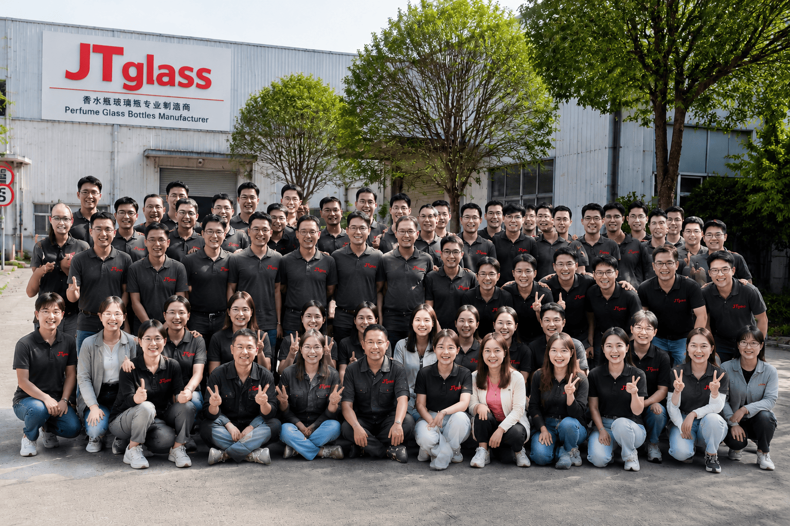 JTGlass office team specializing in glass bottle packaging solutions