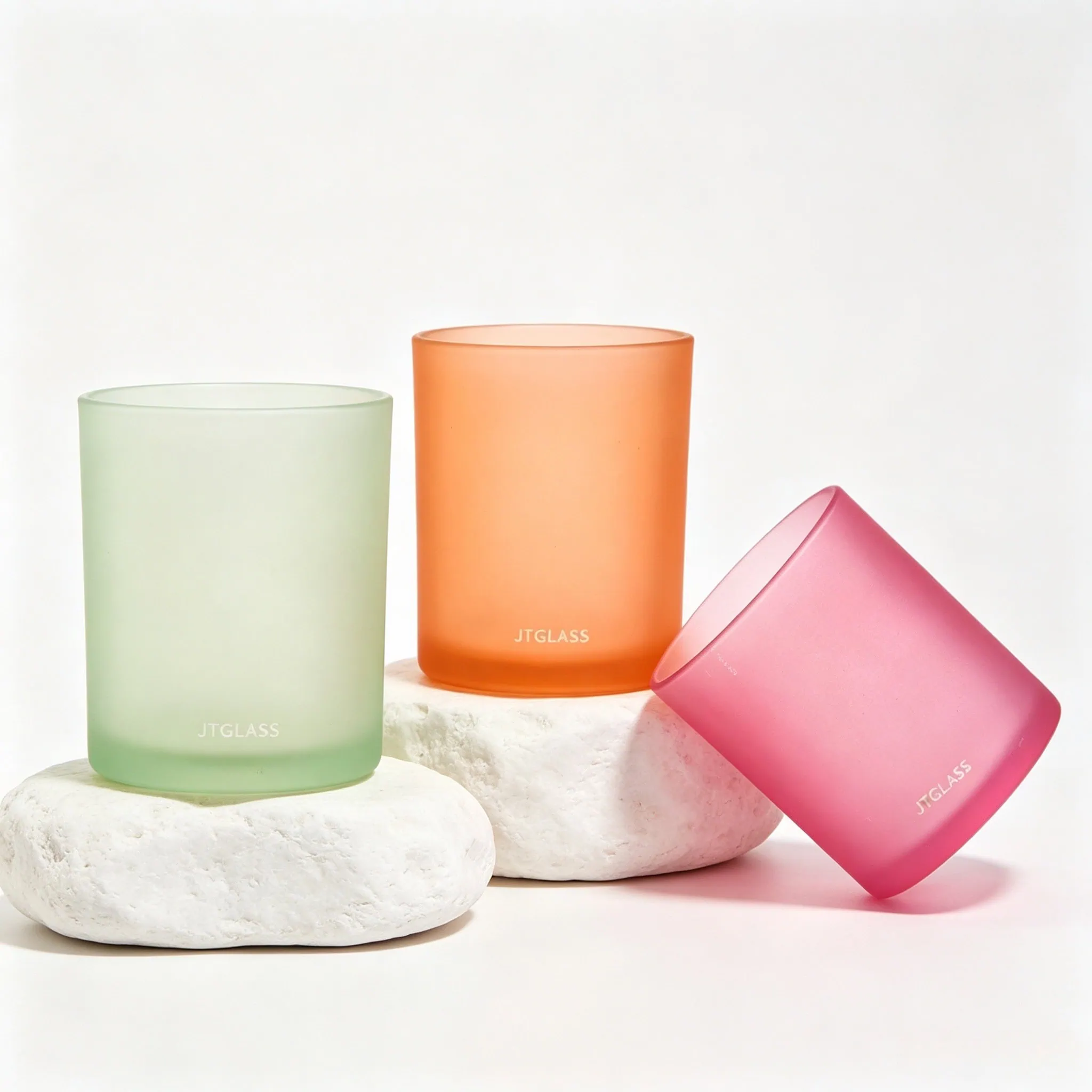 Frosted glass bottle surface treatment