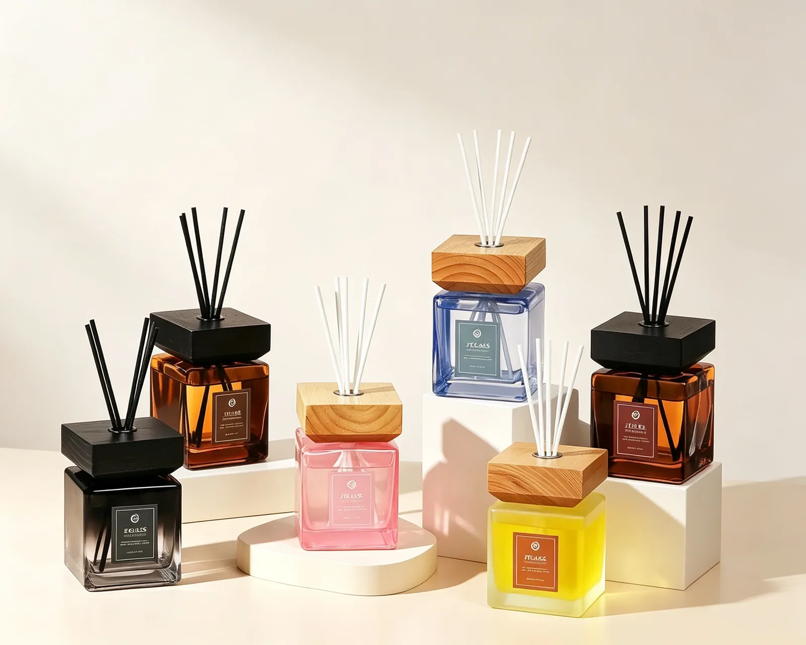 Custom glass diffuser bottles supplier