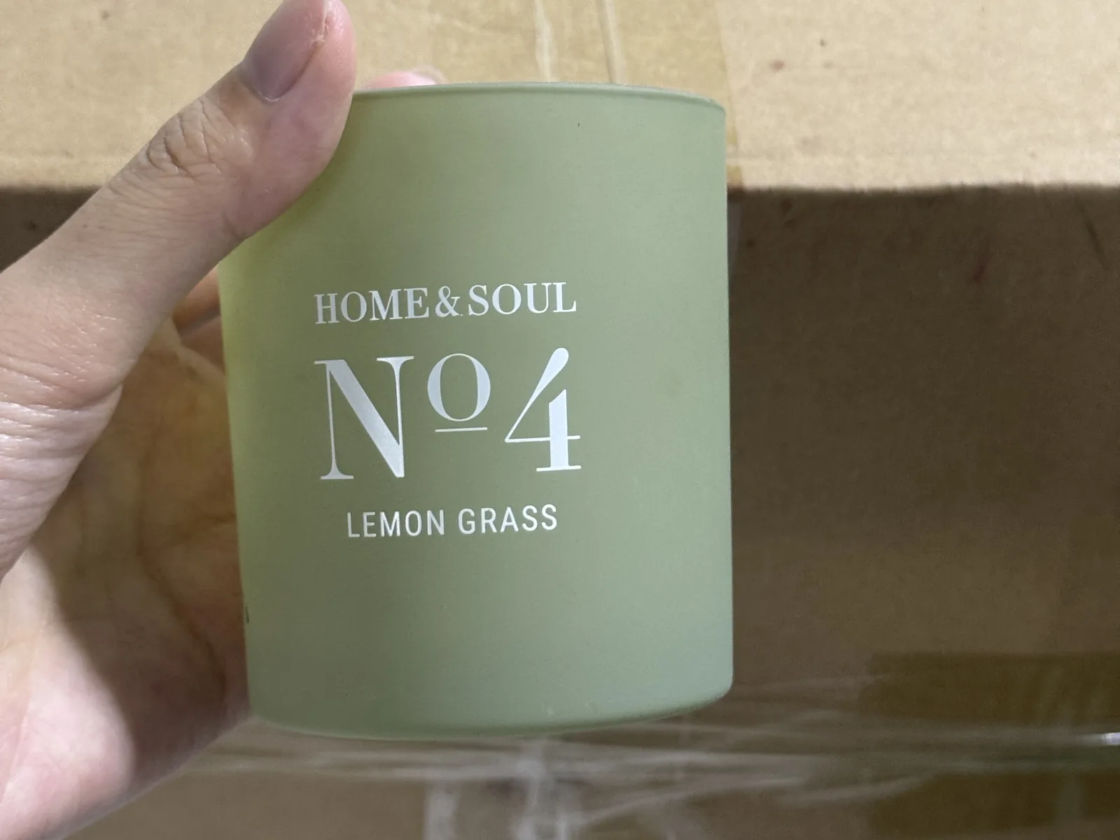 Custom logo glass candle jars produced for OEM orders